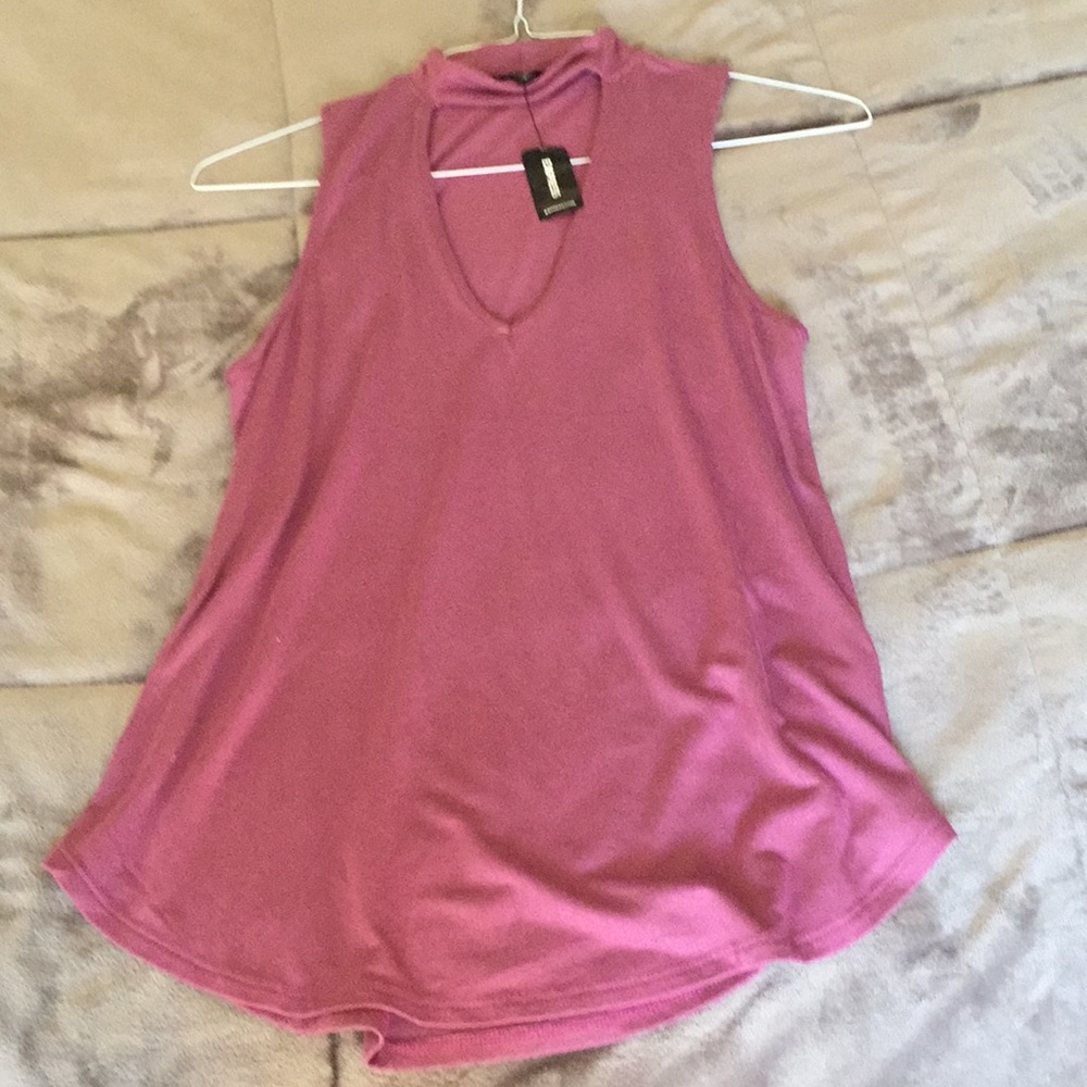 Mauve Express Sleeveless T shirt Tank size S